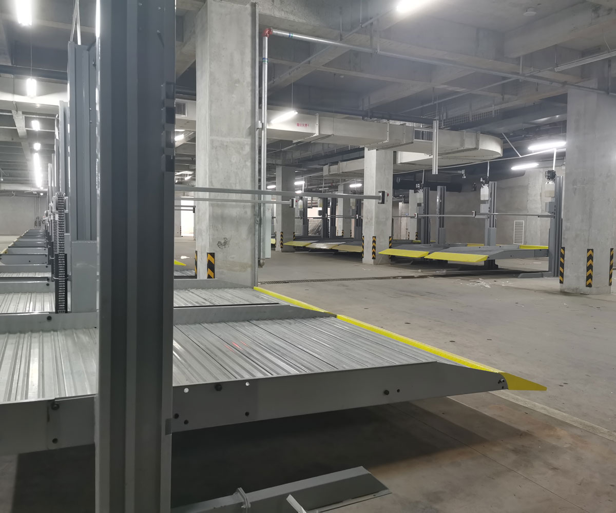 昌宁地下室简易升降机械立体停车设备改造