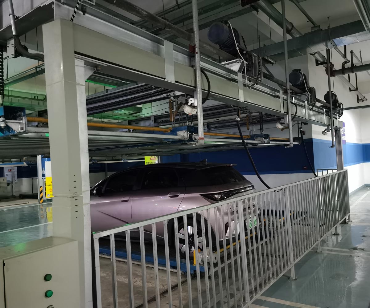华阴单列PSH2二层升降横移机械式立体停车设备