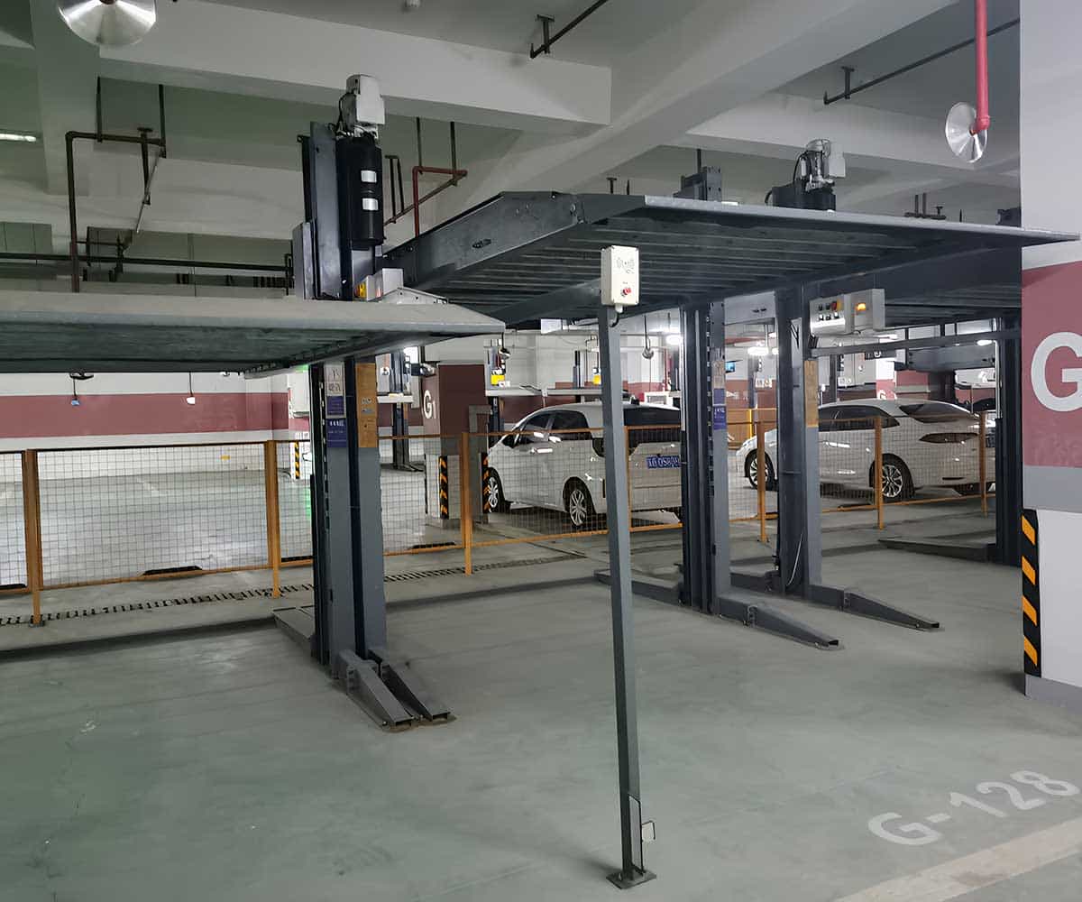 绥江双层机械立体停车设备载车板运行时突然停车的原因及解决方案