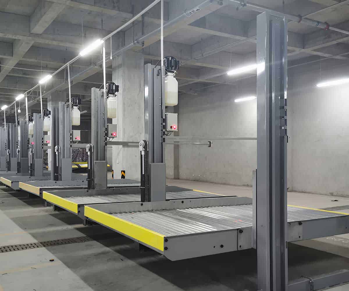 简易升降机械停车位的机械部件磨损