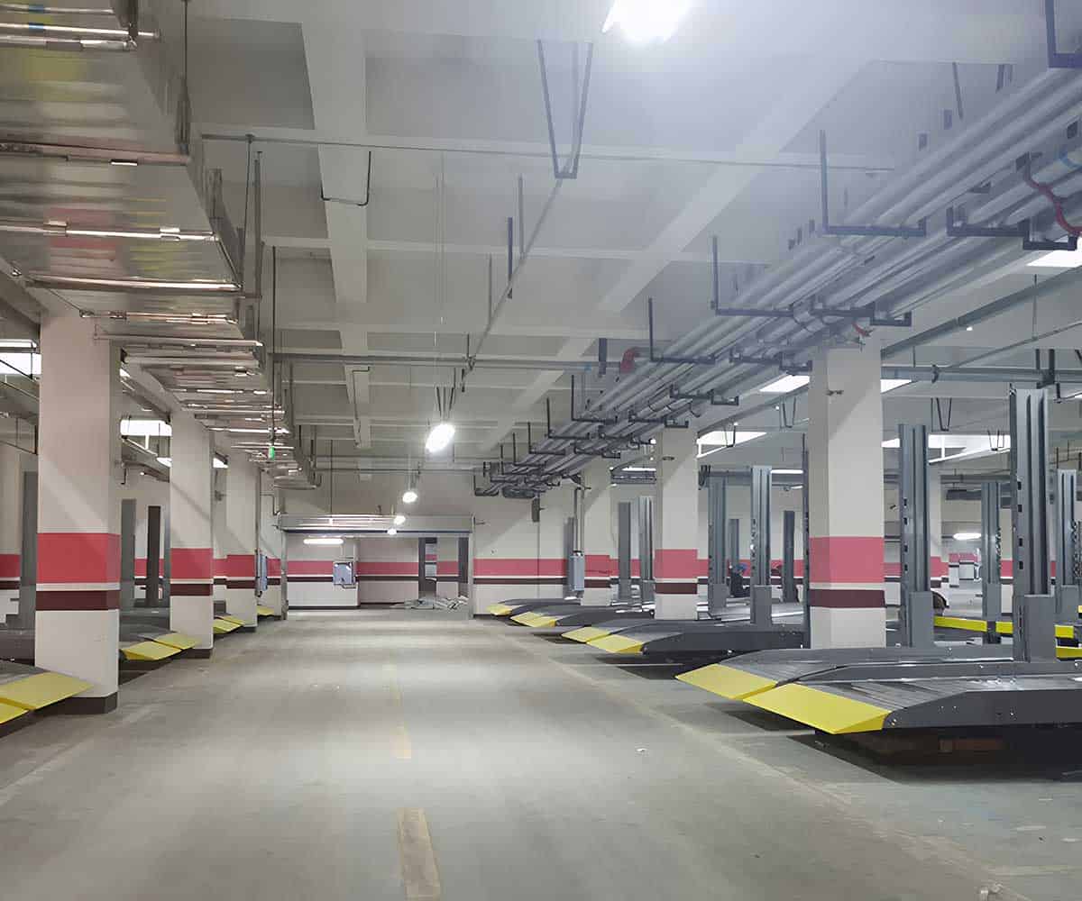 双柱立体车库停车设备安装调试要点