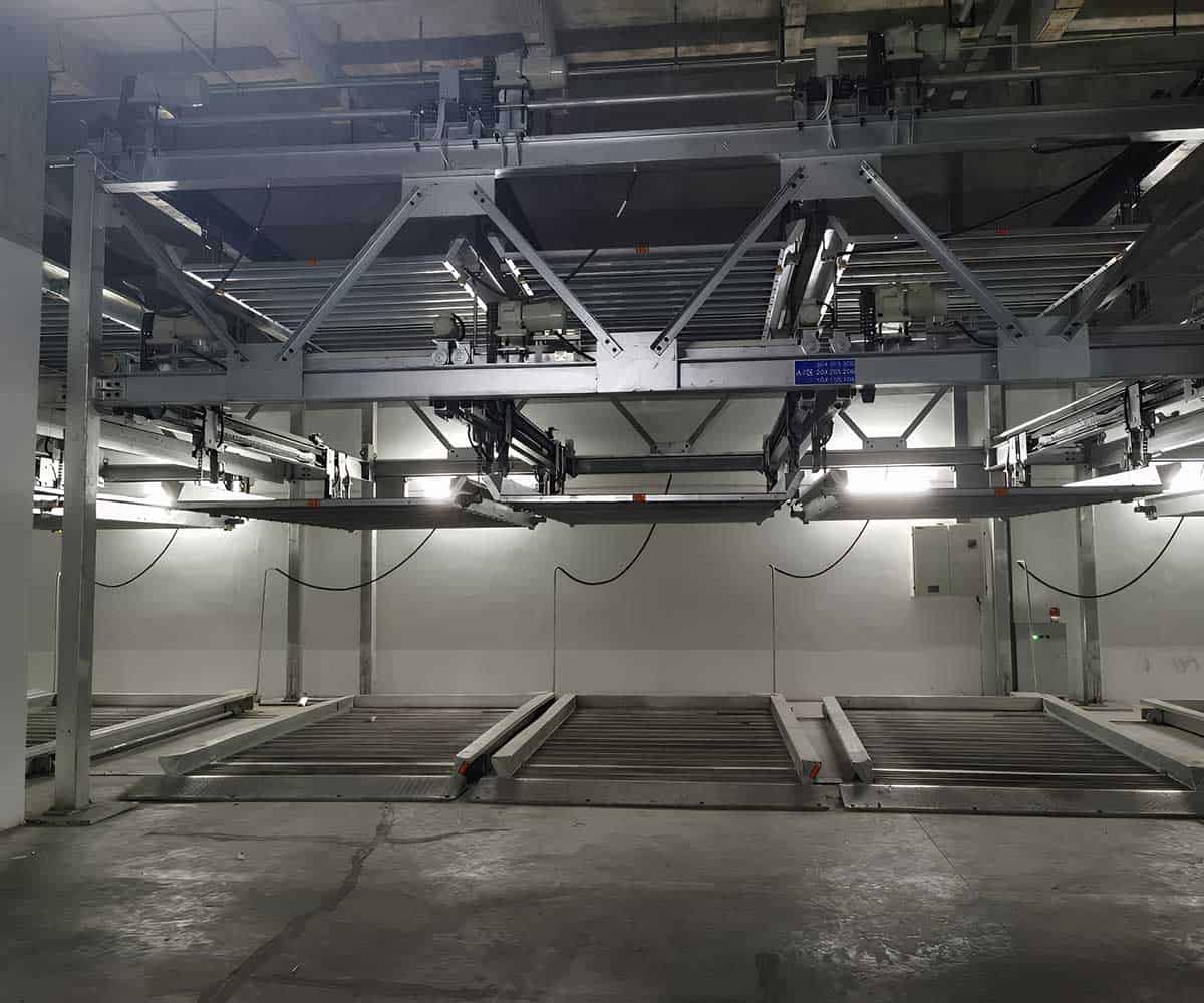 兩柱式機械立體停車設備的空間規劃