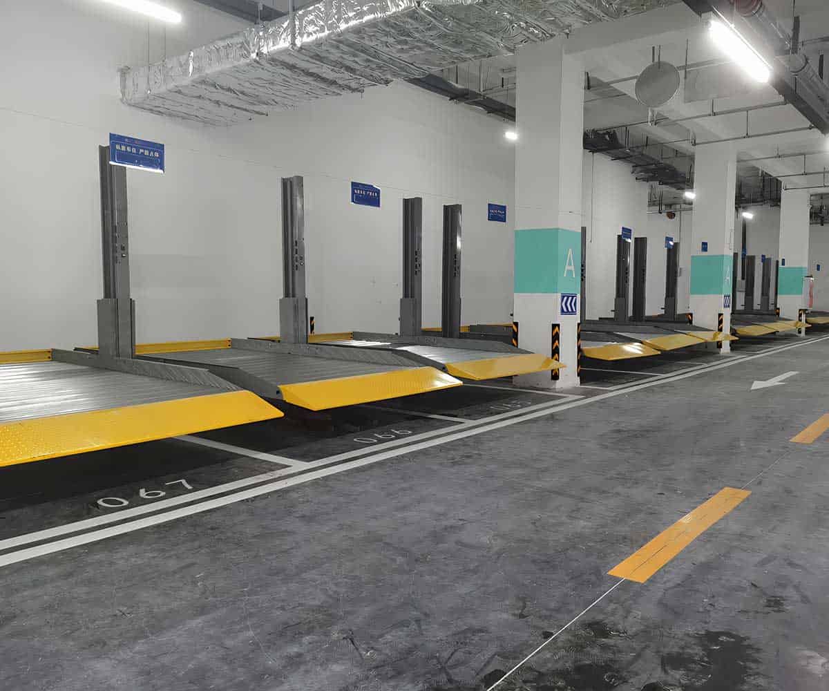升降橫移機械車庫怎么泊車