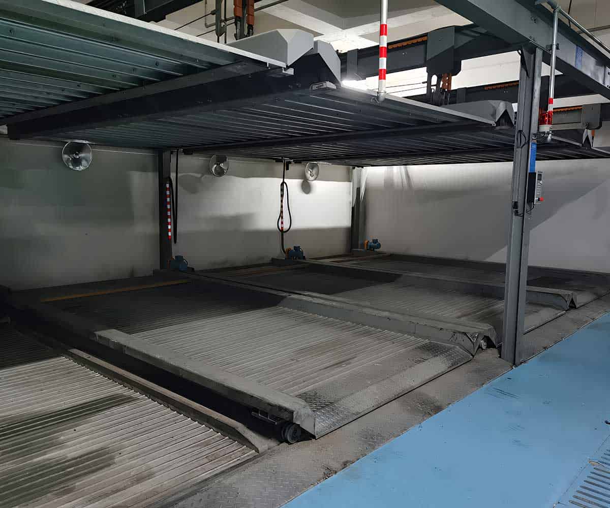 2層立體車庫停車設備劃線施工的詳情方案
