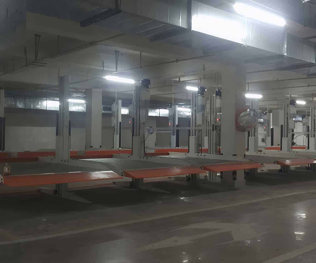 四柱式机械停车场在不同场所的高效应用