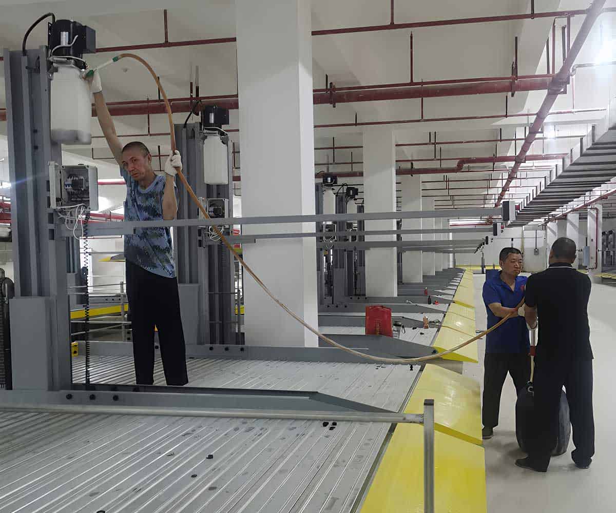 四柱式立体车库停车设备具有以下优势