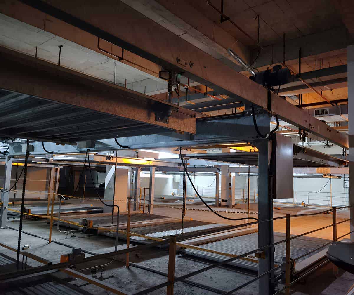 俯仰机械式立体停车设备是否可以不设置喷淋糸统