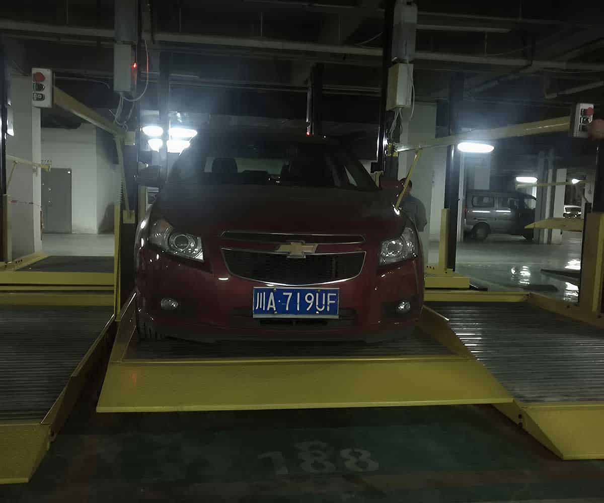 2層機械停車場的安全保障
