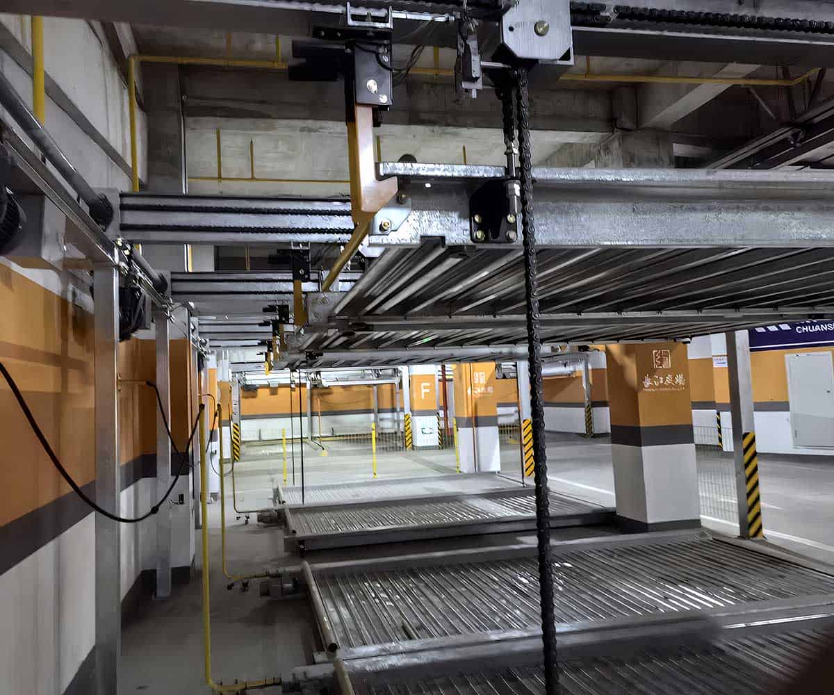 俯仰式机械立体车库建设