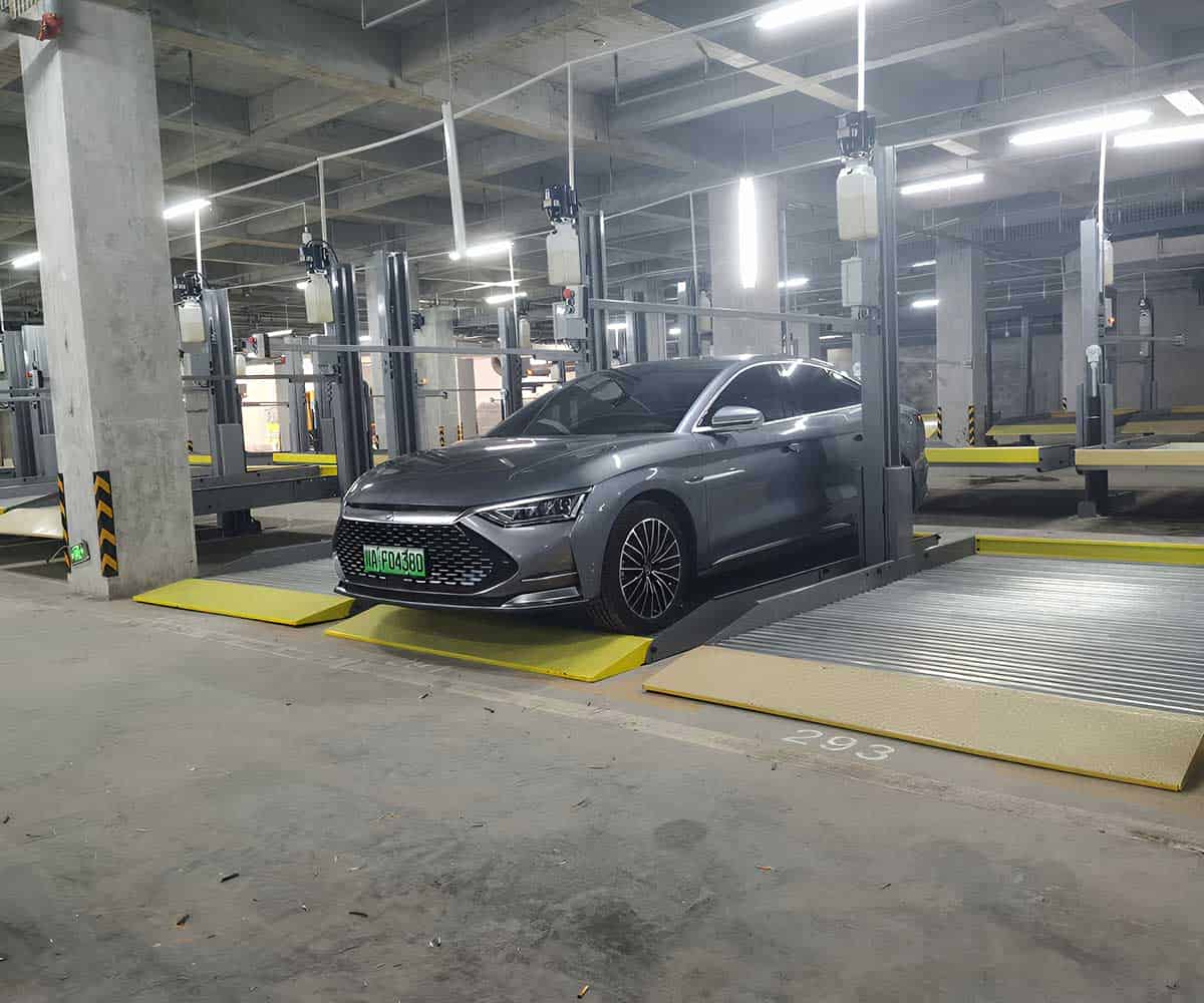 三層立體車庫的操作使用教程