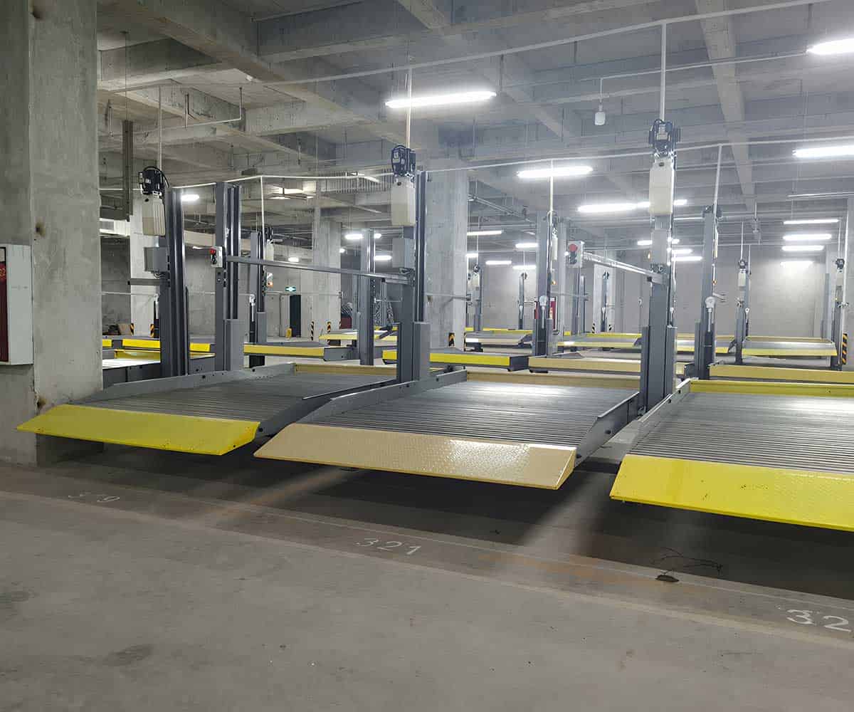 升降式機械式立體車庫的多種安裝裝置及其作用