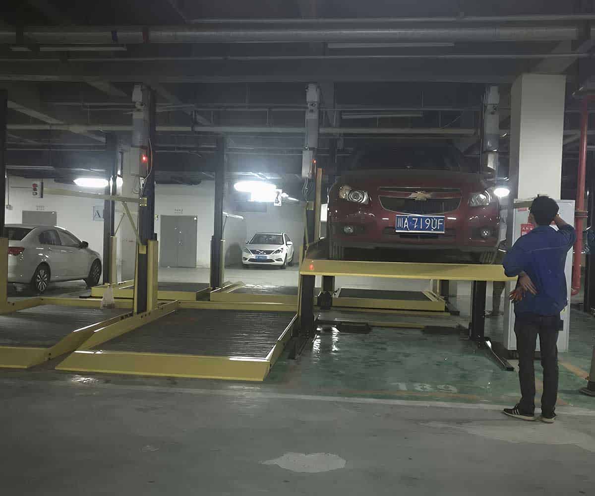 二层简易立体车库停车设备租赁使用方便吗