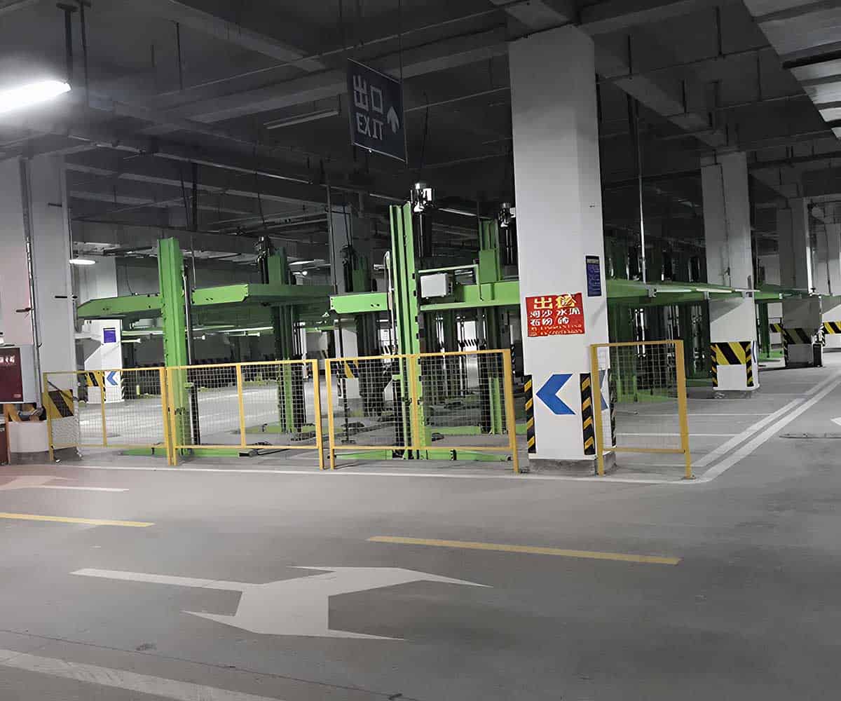 通州两柱立体停车设备出租关键尺寸参数解析