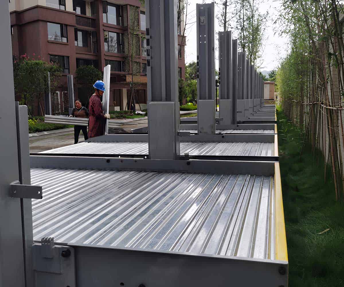 四柱机械停车位出租的停车原理是什么