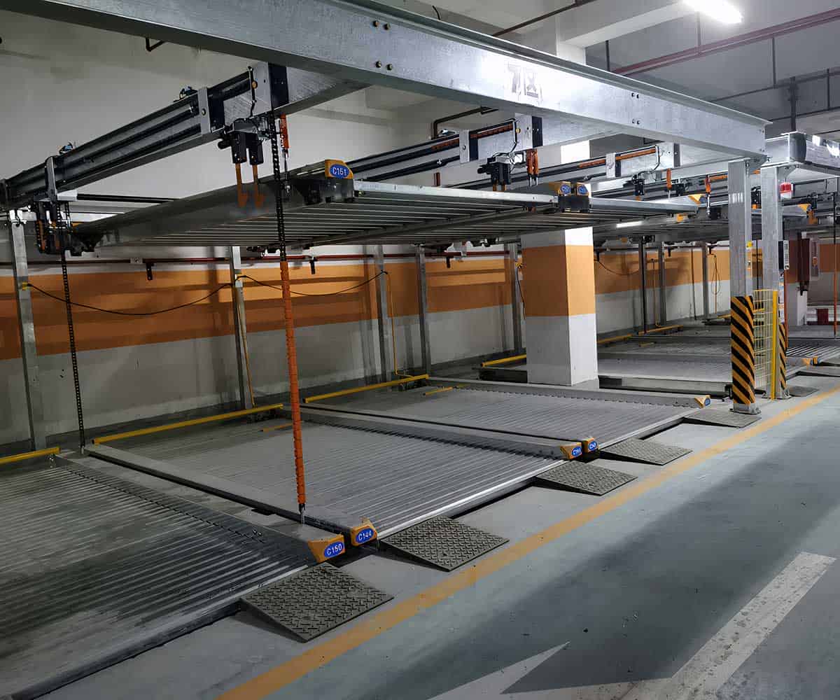 乡城县三层机械式停车库租用高度需要具备的尺寸